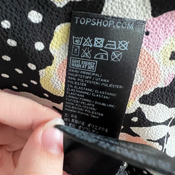 Topshop Spot Floral Tie Tea Dress - Picture 14 of 15